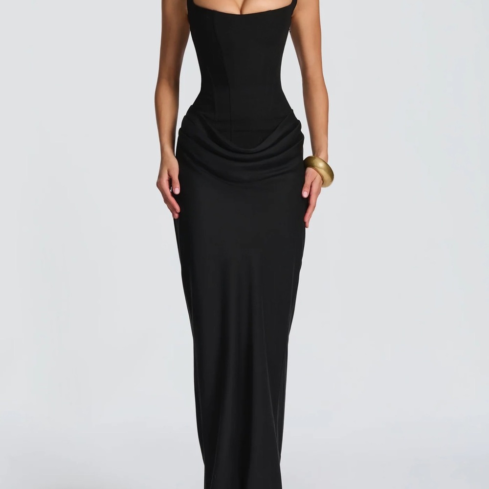 CORNELIA MAXI DRESS - BLACK BABY BOO